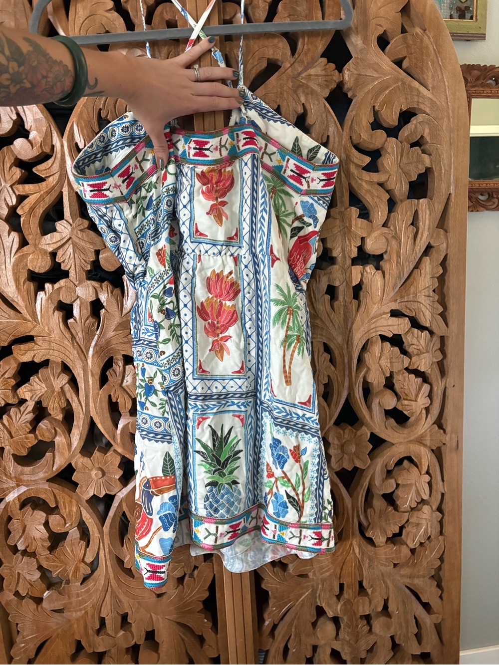 FARM Rio Multicolor Floral Mini Dress - Picture 3 of 4